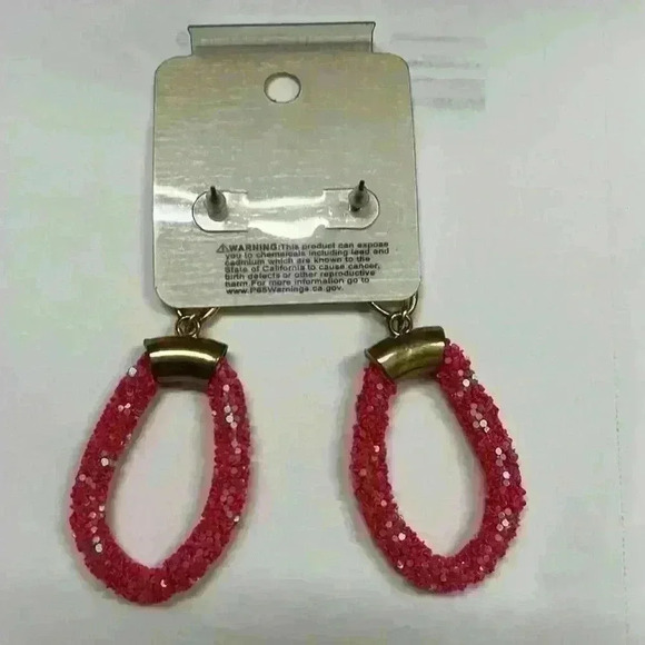 Pink Shimmer earrings - Picture 2 of 2